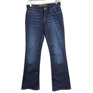 Mavi Jeans Molly Women's Blue Denim Mid-Rise Boot Cut Stretch Dark Wash Sz 28/32